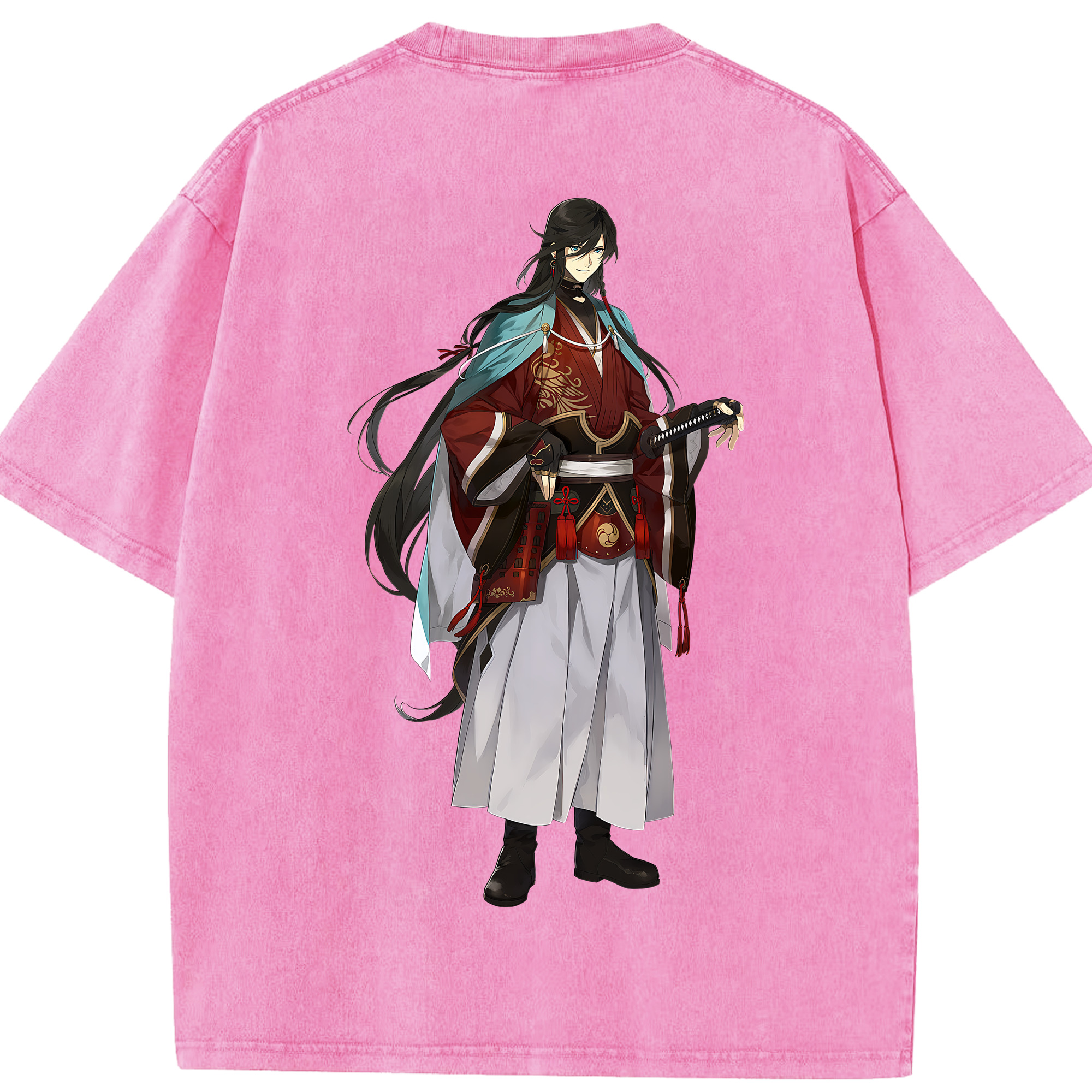 （画像用） 刀剣乱舞 Touken Ranbu 綿100% ヴィンテージ風 半袖Tシャツ（背面プリント）